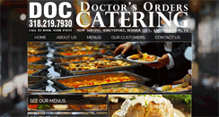 Desktop Screenshot of doctorsorderscatering.com